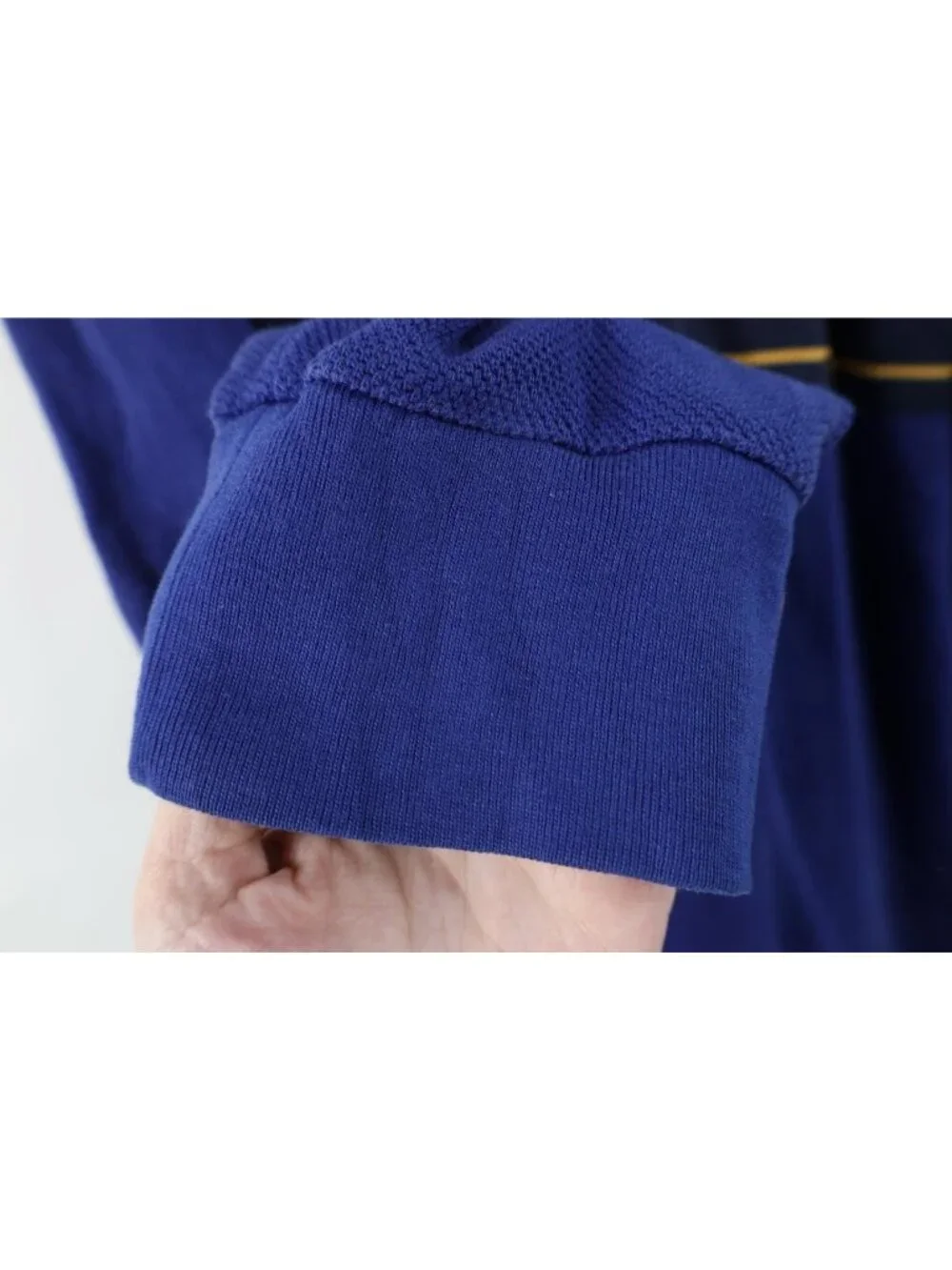Vintage 90s Ralph Lauren Mens XL Color Block Thermal Knit Long Sleeve Rugby Polo